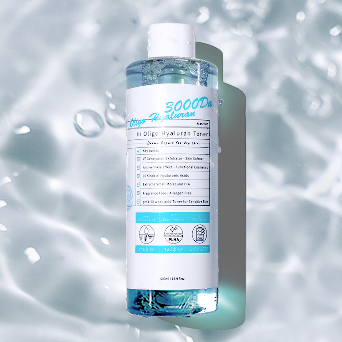 아이랩 하이 올리고 수분 토너 500ml (대용량/약산성/히알루론산/보습/주름개선) 제품 이미지