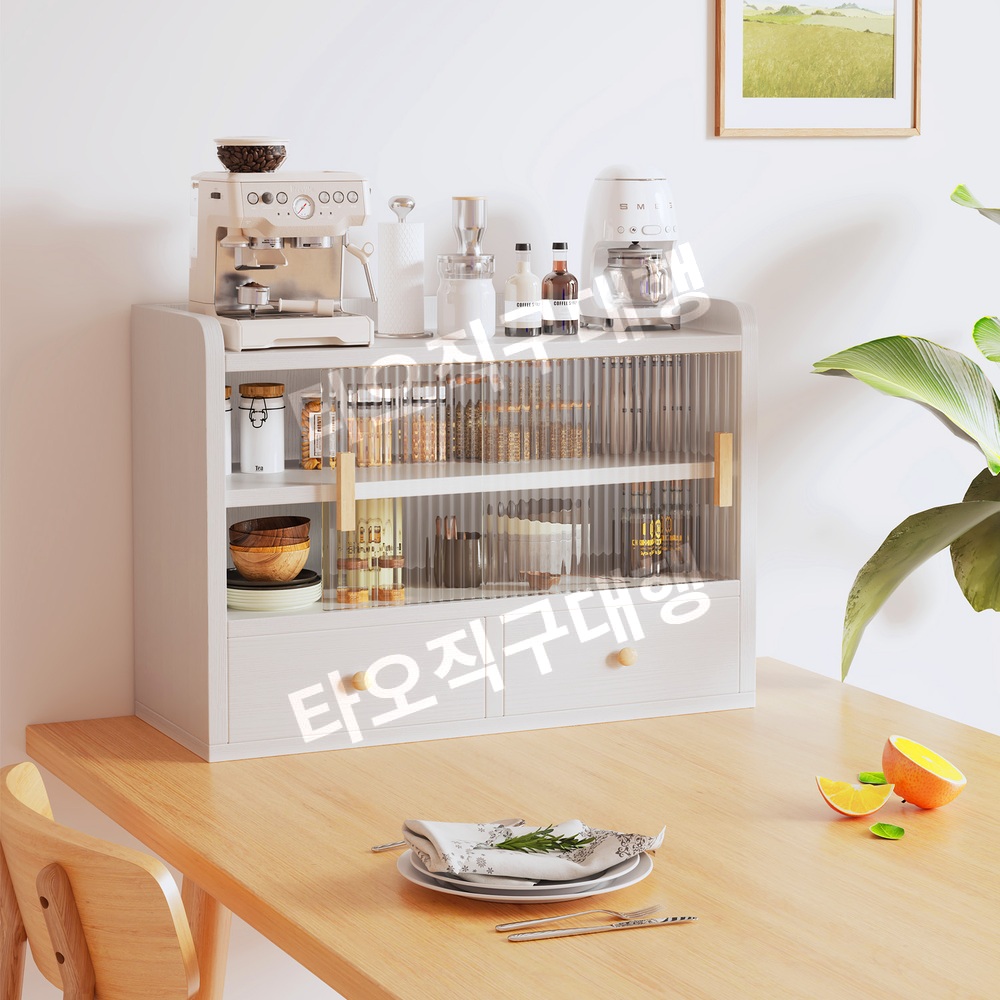 식탁위수납장 양념선반 홈카페 정리대 식탁 양념 주방 정리함 선반장 다용도 - 상세 이미지 3
