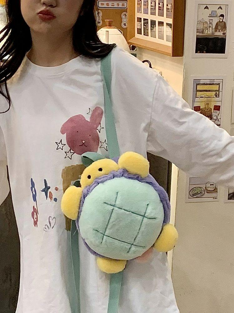 거북이 인형가방 플러시 배낭 캐릭터 백 생일선물 - 상세 이미지 2