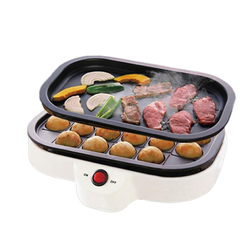 타코야끼 기계 철판 다코야키 가정용 버너 식재료 전기 식사 대형 다중 베이킹 아침 - 상품 이미지