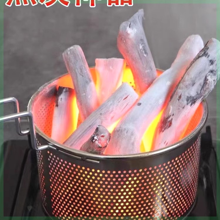 미니 숯불착화기 가정용 그릴 화로대 20cm 숯집게 포함 - 상세 이미지 4