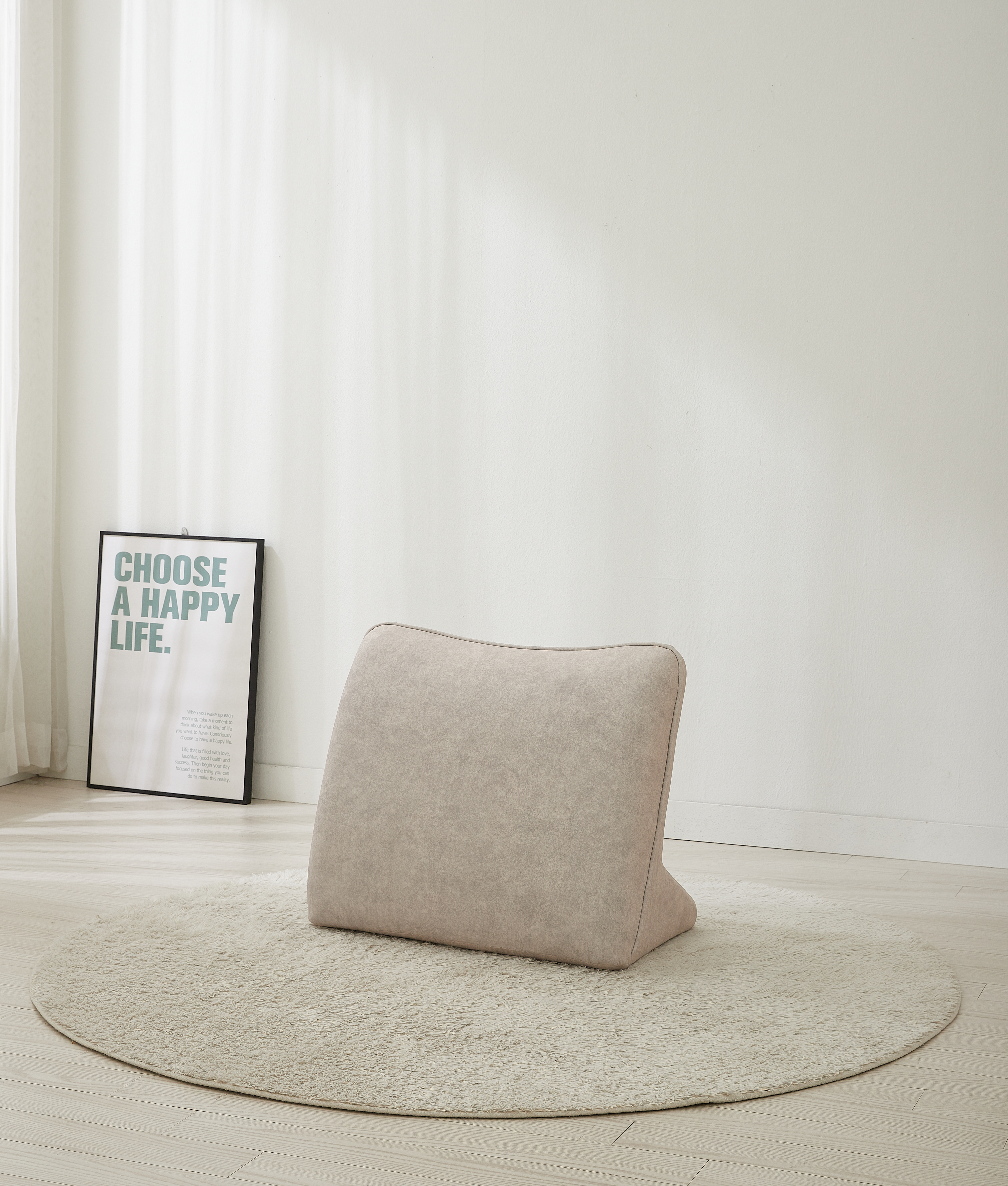 따숨마루 푹신 단단한 허리지탱 1인용 고급 삼각 등받이쿠션