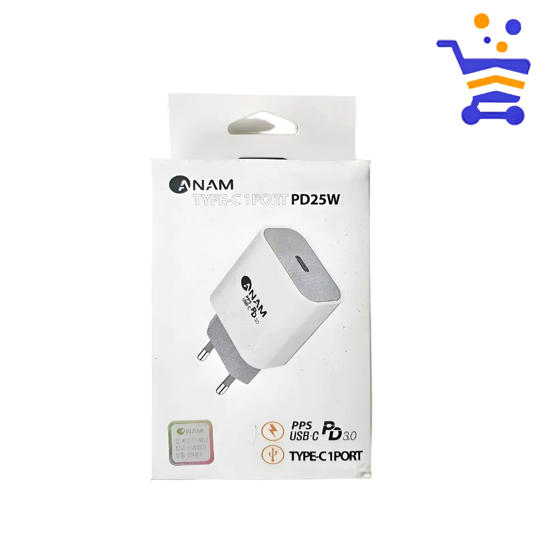 아남 25W PD 충전기 USB-C 타입 고속 어댑터 ATC-PPS25 - 상품 이미지