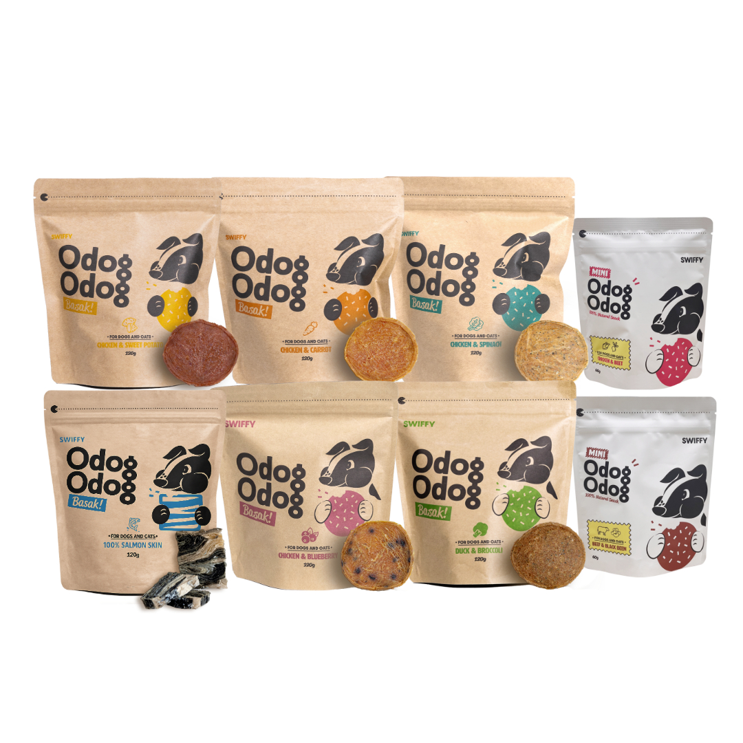 스위피 오독오독 바삭 고구마 강아지 애견 수제 간식 당근 시금치 블루베리 브로콜리 연어껍질 120g 제품 이미지