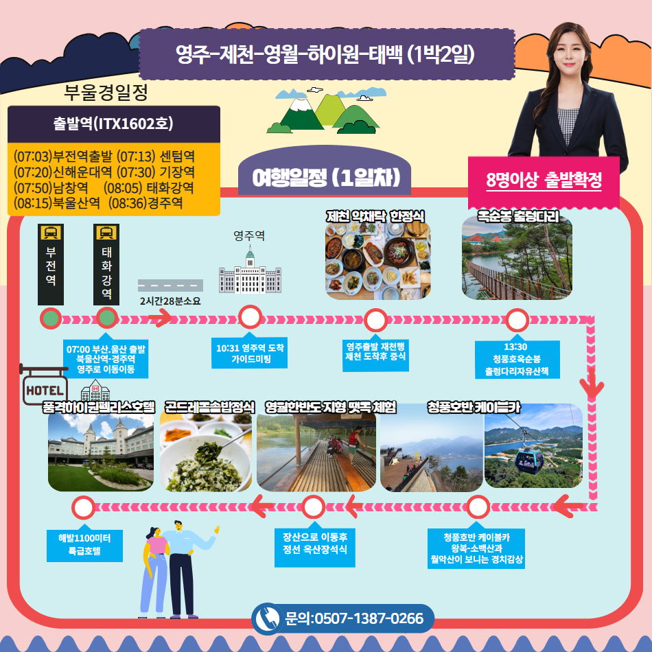 [강원 특선1] 청풍호 케이블카와 옥순봉 출렁다리 & 운탄고도 곤돌라-1박2일 기차여행 이미지 8