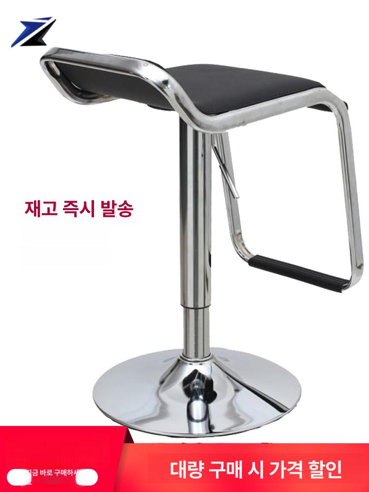 높이조절 바 블랙 철제 회전 아일랜드식탁 등받이 블랙 스탠다드 - 상세 이미지 2