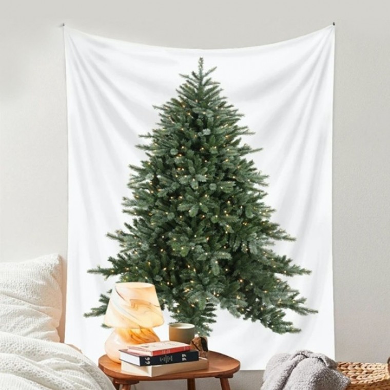 지니몰 벽 행잉 천 패브릭 포스터 크리스마스 장식 트리 인테리어 소품 가리개