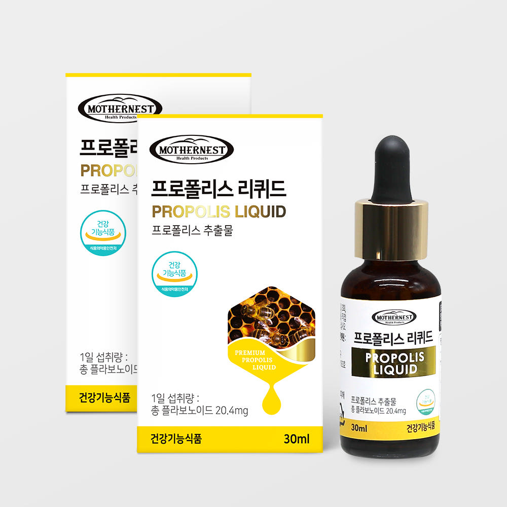 마더네스트 프로폴리스 액상 리퀴드 무알콜 구강건강 항산화 30ml, 2개 - 상품 이미지