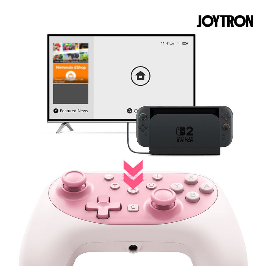 조이트론 닌텐도 스위치2 무선 프로 컨트롤러 프로콘 PC 게임패드 듀오콘2 스위치1 호환 상품 이미지