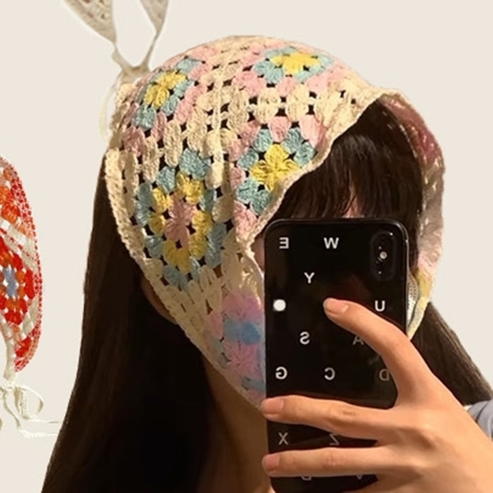 반다나 헤어 밴드 터번 얇은 머리 띠 - 상세 이미지 2