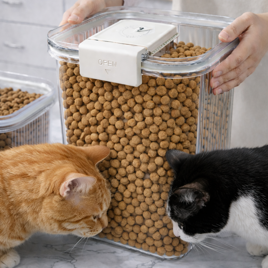 댕그래 강아지 고양이 진공사료통 15L 2개 이미지 8