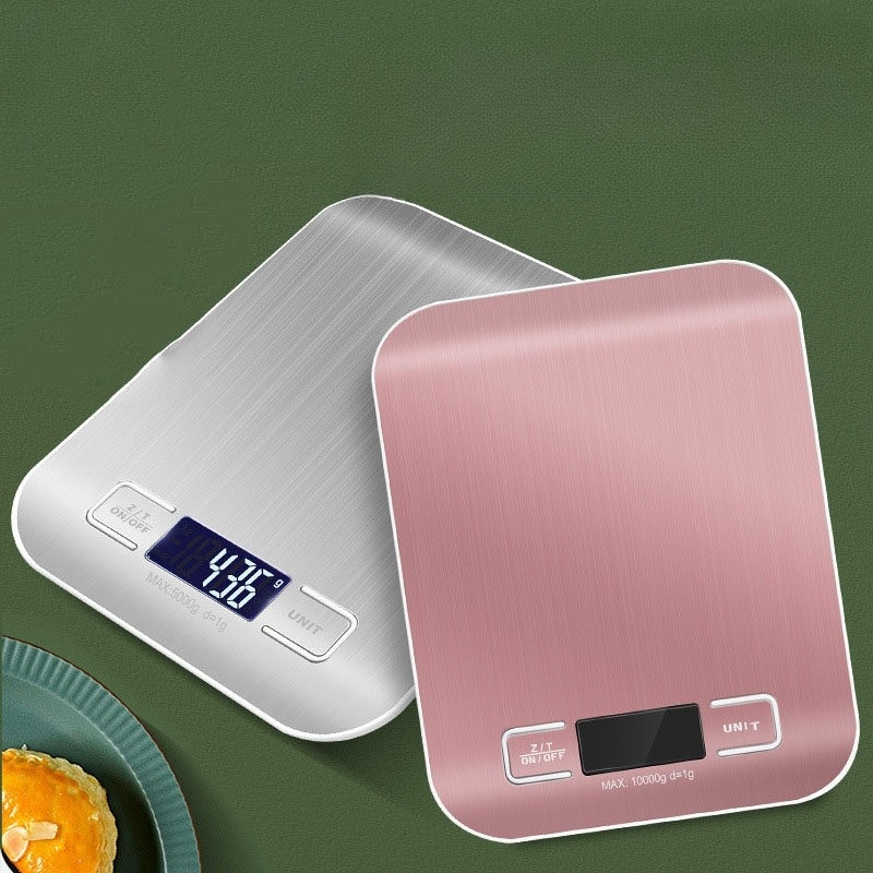 주방전자저울 정밀 커피 베이킹 5kg 스테인리스 LCD 백라이트 주방용 디지털 계량 소형 - 상세 이미지 2