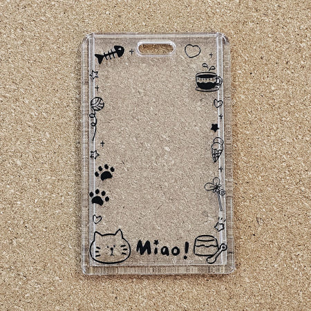 냥덕후 취향저격 아이돌 포토카드 보관함 학생증 카드홀더