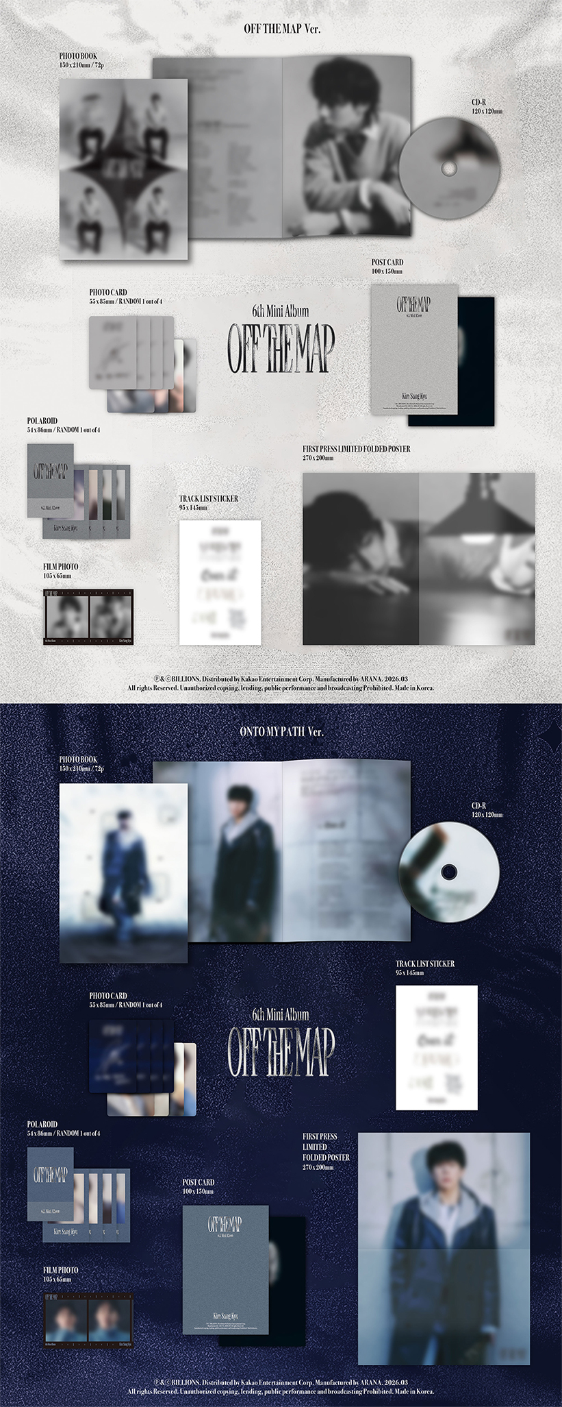Kim Sung Kyu OFF THE MAP Mini Album — INFINITE