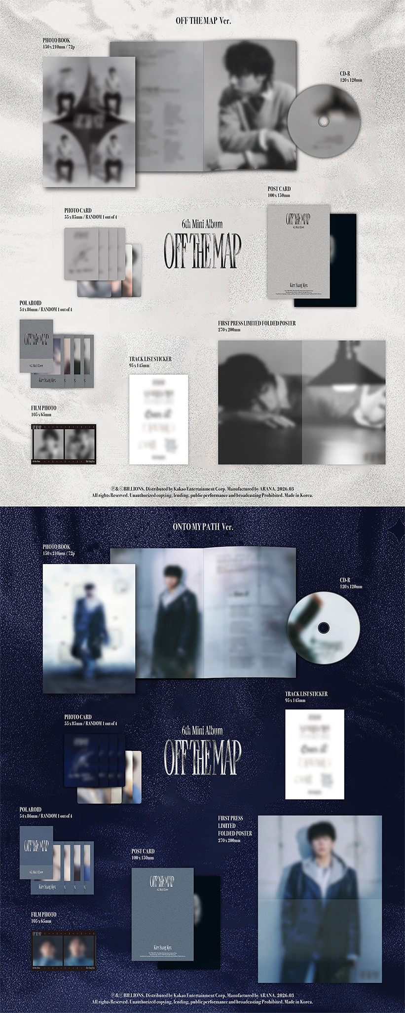 Kim Sung Kyu OFF THE MAP Mini Album — INFINITE