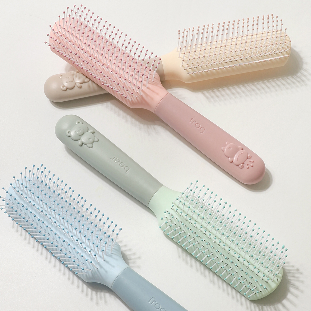 헤어브러쉬 쿠션 두피 마사지 볼륨 패들 엉킴방지 머리빗 - 상세 이미지 3