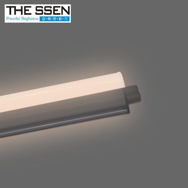 300mm 더쎈 LED T3 슬림 간접 조명 2핀 호환 간접 일자등 5W, 주백색 - 상품 이미지