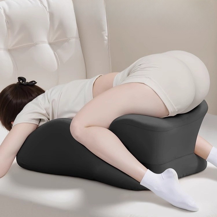 다기능 엎드려 자는 인체공학적 메모리폼 자세교정 등허리쿠션 발받침대 분리형커버 작은베개 - 상품 이미지