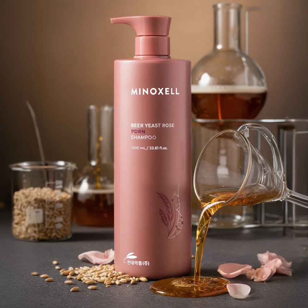 현대약품 마이녹셀 맥주효모 로즈PDRN 탈모샴푸 1000ml, 3개 이미지 3