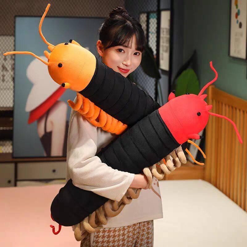캐릭터 지네 피규어 곤충 빅사이즈 쿠션 인형 독물 레드 150cm - 상세 이미지 5