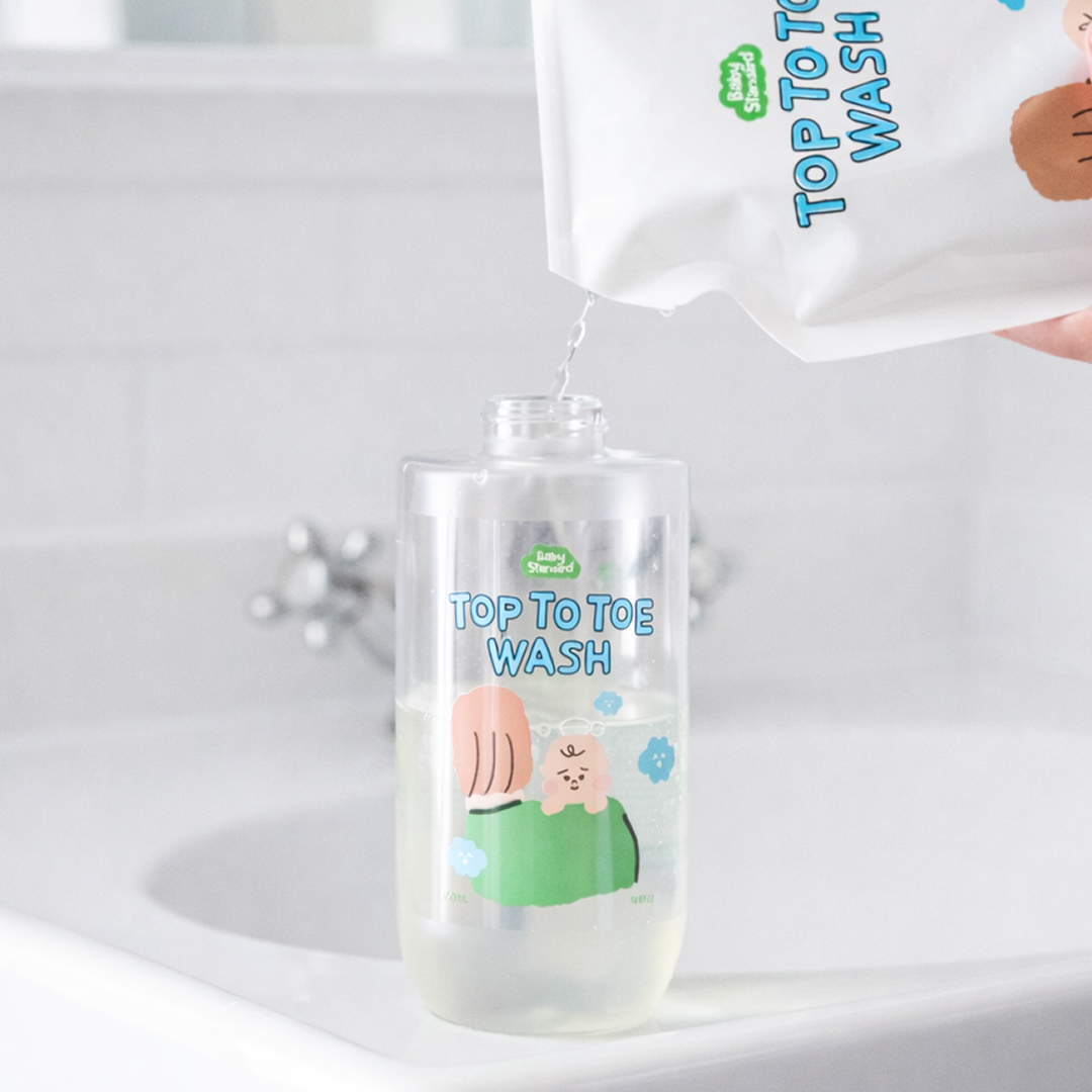 베이비스탠다드 탑투토워시 리필 450ml 아기 약산성 올인원 바디워시 바스앤샴푸 - 상세 이미지 2