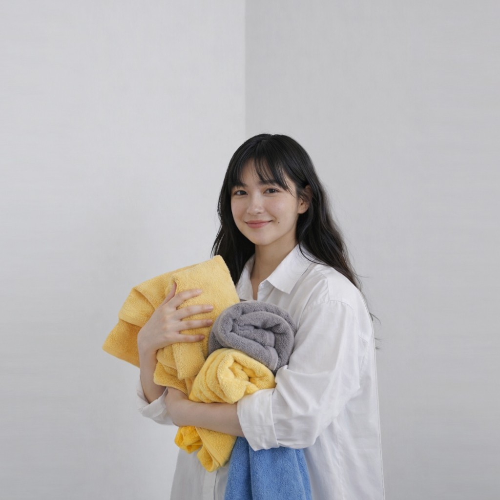 소프넬 멜로우 호텔수건 40수 200g 40x80cm 코마사 100%면 타월 4P 집들이 선물세트 이미지 8