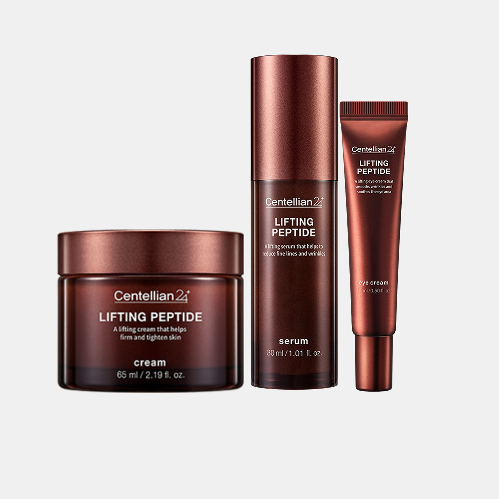 동국제약 센텔리안24 리프팅 펩타이드 3종(세럼 30ml + 크림 65ml + 아이크림 15ml) / 집중탄력 펩타이드 고보습 아이크림 주름 - 상품 이미지
