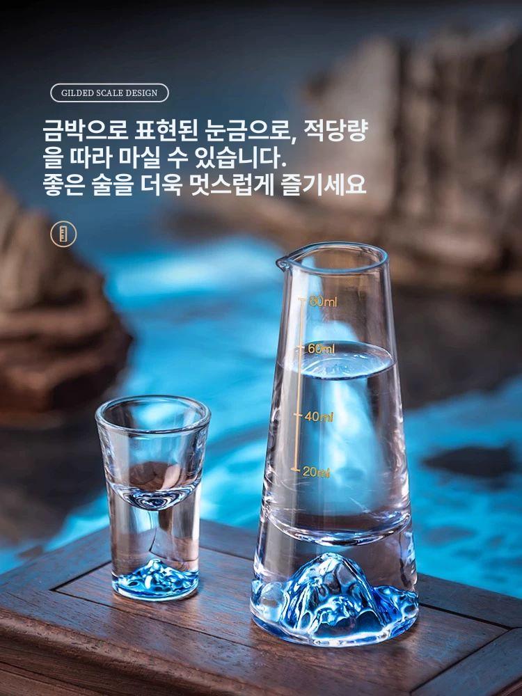 빼갈잔 중국집 바이주잔 중국술 와인잔 고량주 블루마운틴 블루마운틴 화이트와인잔 1병2잔 - 상세 이미지 4