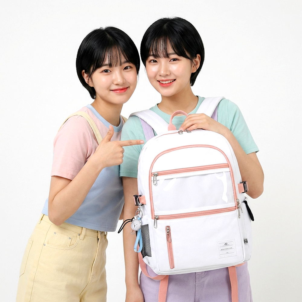 학생 가방 고등학생 백팩 책가방 여쟈 대학생 백팩 학원 가방 - 상품 이미지