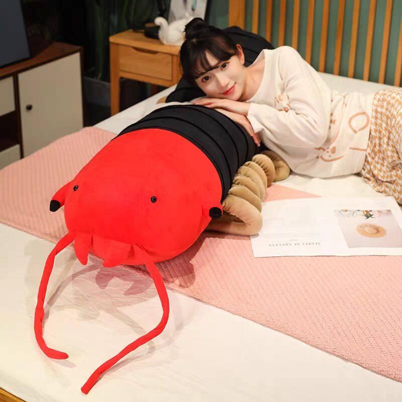 캐릭터 지네 피규어 곤충 빅사이즈 쿠션 인형 독물 레드 150cm - 상세 이미지 4