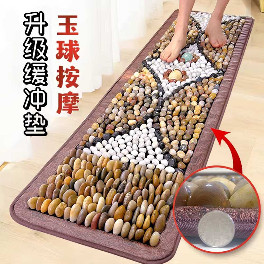 발마사지 매트 운동 발건강 자갈 돌 몽돌 패드 돌길 50x150cm A 이미지 6