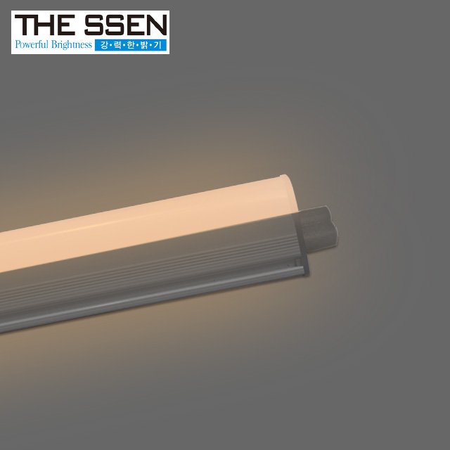 300mm 더쎈 LED T3 슬림 간접 조명 2핀 호환 간접 일자등 5W, 전구색 - 상품 이미지