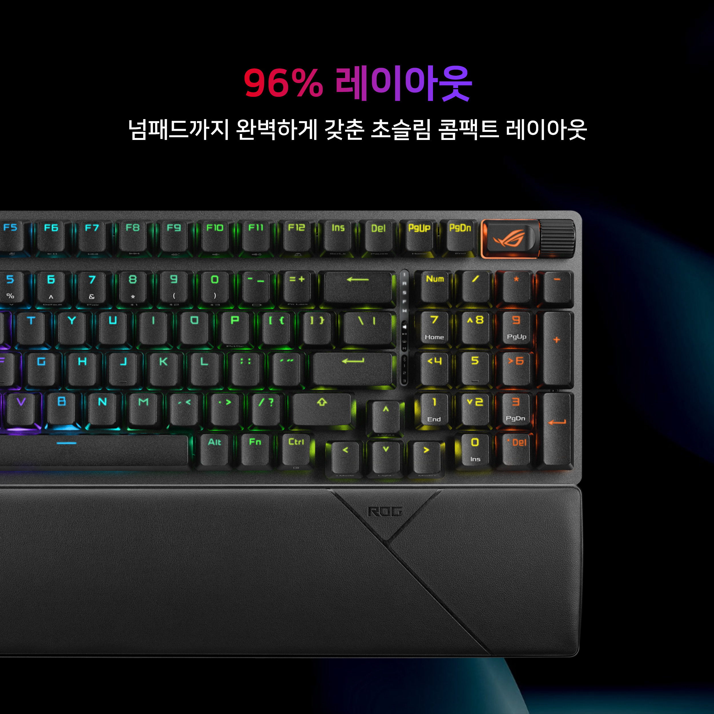 ASUS ROG STRIX SCOPE II 96 NX 무선게이밍키보드영문 화이트, 스노우축 - 상세 이미지 5