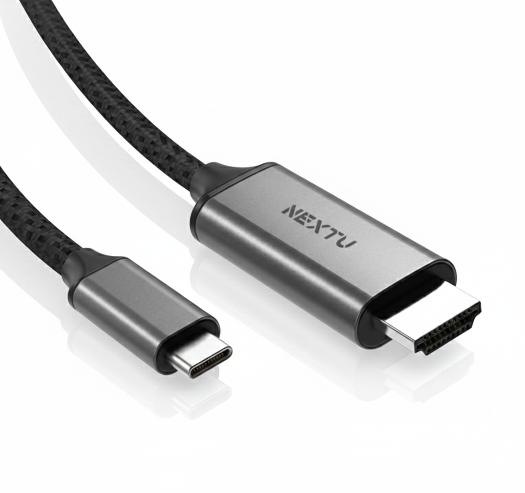 USB C to HDMI 디스플레이 케이블 2M 모니터 핸드폰 PC 노트북 듀얼 설정 - 메인 이미지