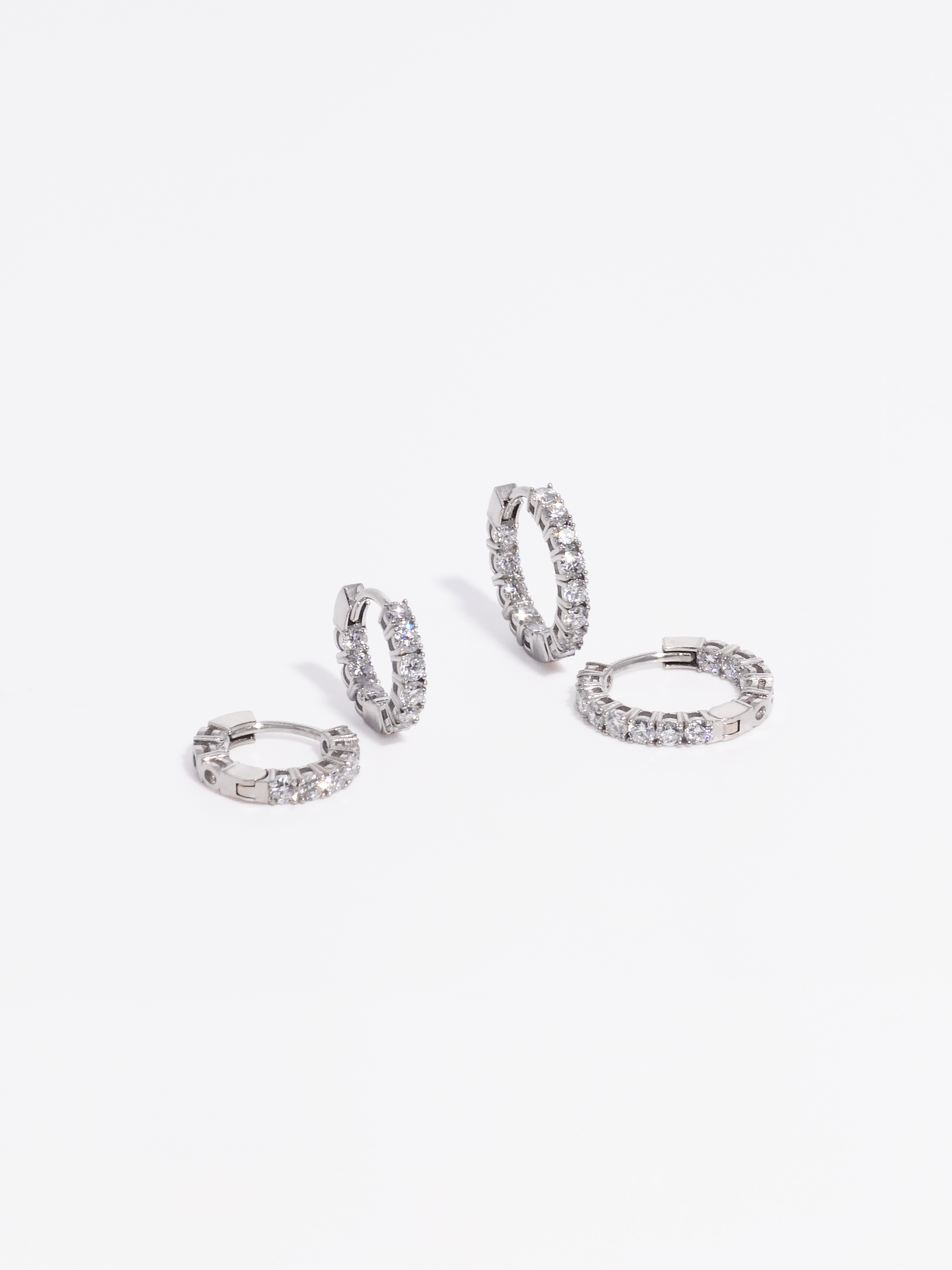 2mm 랩다이아몬드 원터치 링 귀걸이 14k 18k - 상세 이미지 5