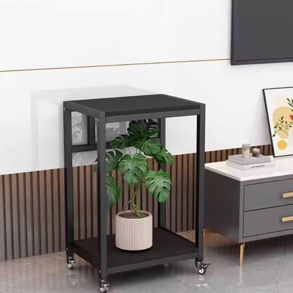 어항 테이블 받침대 캐비닛 강화 수족관 수조 철제 화이트+화이트 바퀴형 60x40cm 2단 이미지 6