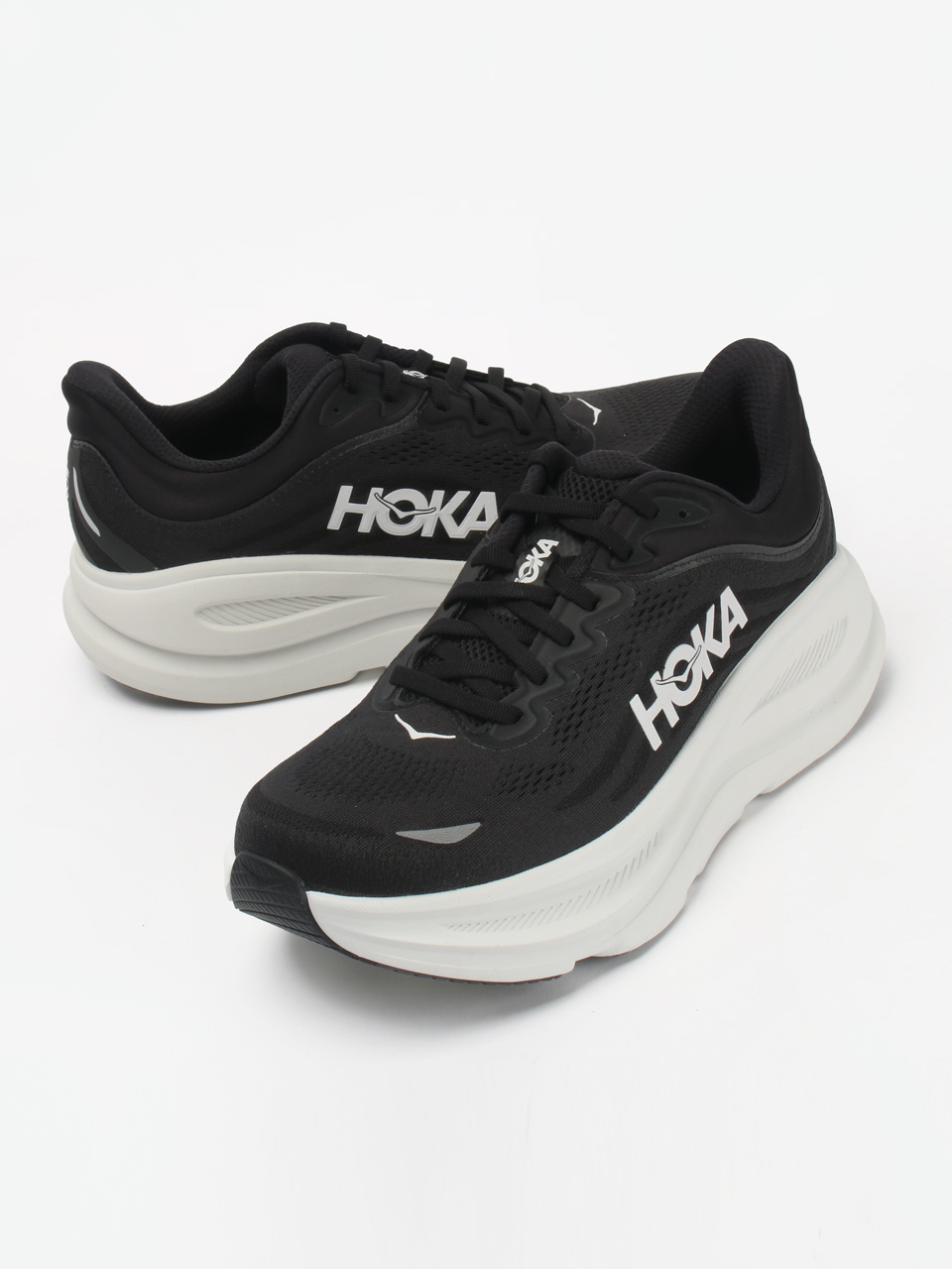 호카 운동화 본디9 와이드 남성 런닝화 블랙 화이트 1162013-BWHT