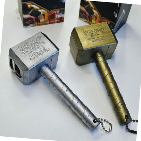 주방용품 금속 해머 모양 마개 제거 도구 자력 부착 냉장고 장식 인테리어 소품