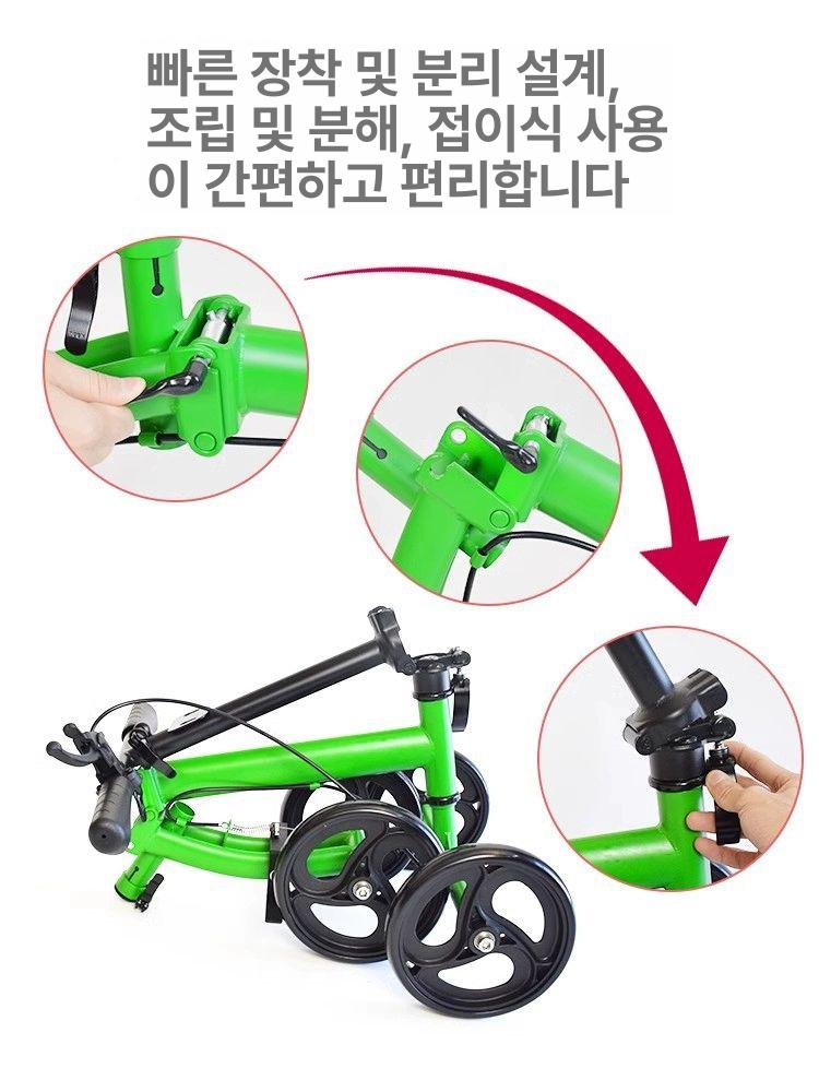 외발 보행기 바퀴형 목발 다리 발 골절 무릎 깁스 보조 이동 워커 - 상세 이미지 5