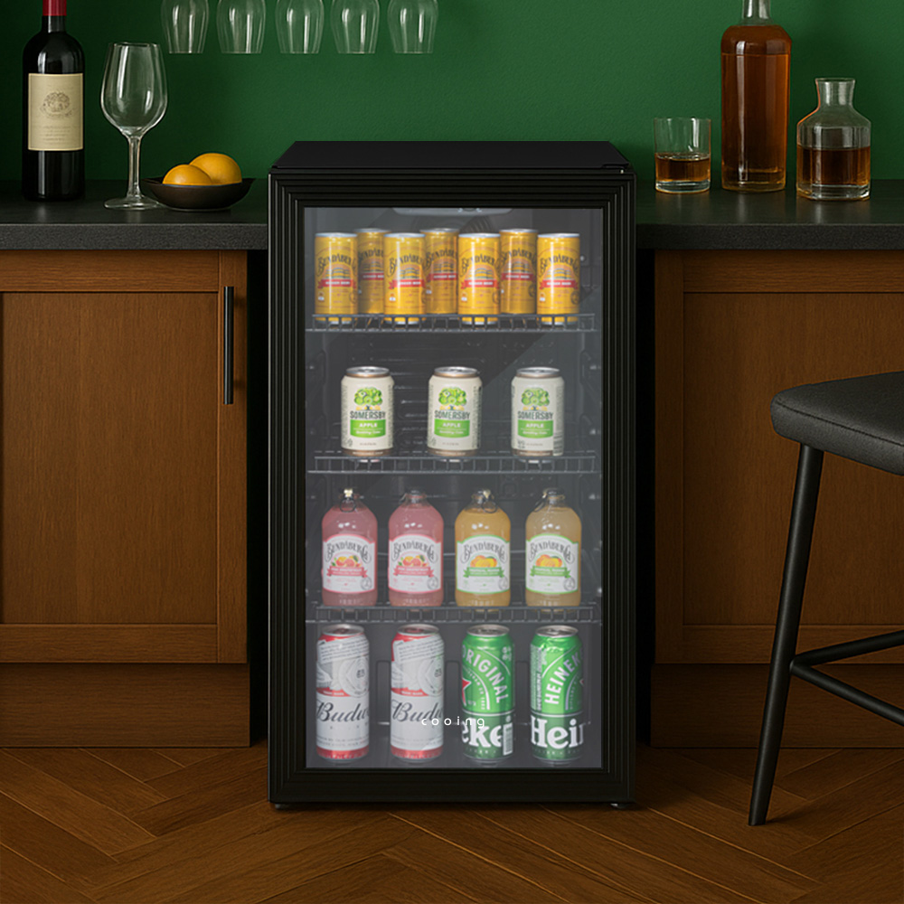 쿠잉 쇼케이스냉장고 RS-S90 음료수 술냉장고 술장고 미니 주류 카페 가정용 업소용 제품 이미지