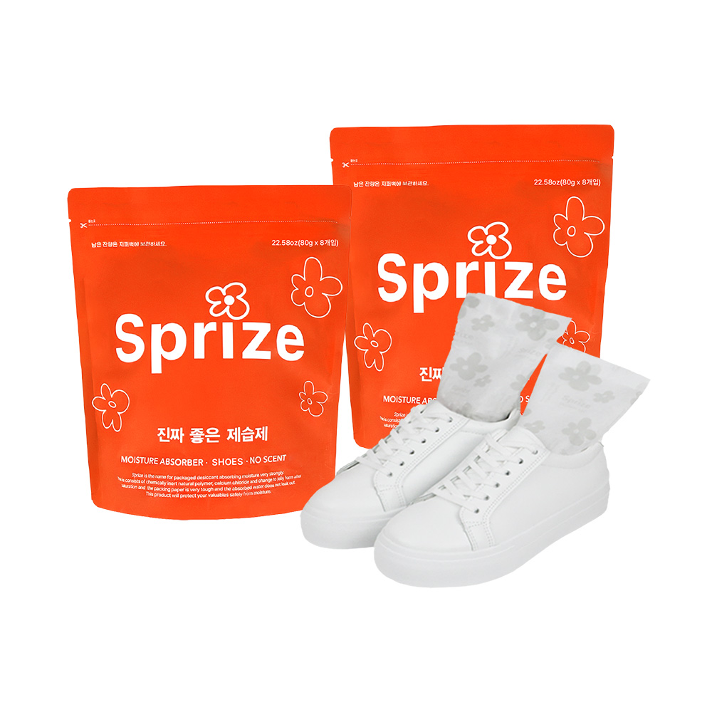 서프라이즈 진짜좋은제습제 신발용 습기제거제 신발탈취제 16개 (80gx8개입, 2팩) 벌크 제품 이미지