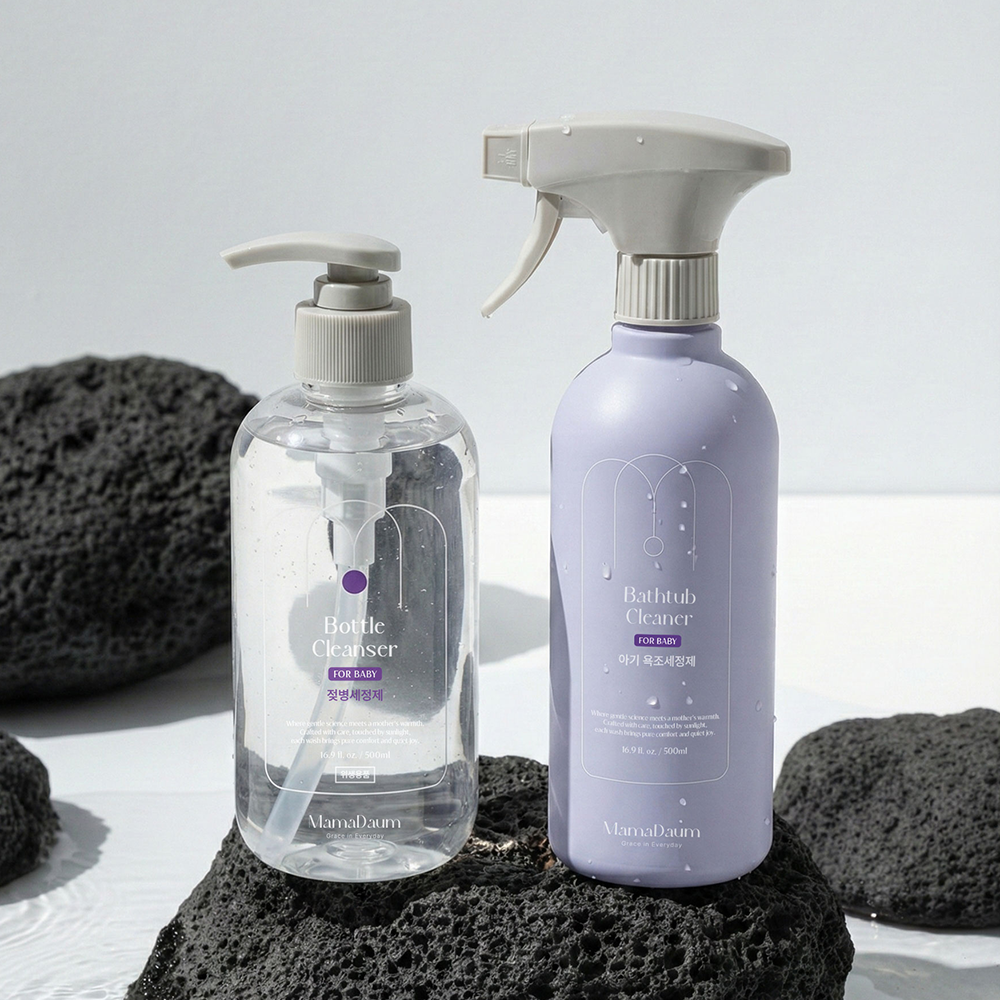 마마다움 젖병세정제 욕조세정제 세트 무향 1종 주방세제 안심성분 500ml, 2개 - 상세 이미지 2