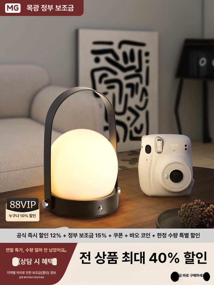 무선 달무드등 원형 침실 안방 수면등 수유 무드조명 - 상세 이미지 2