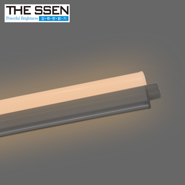 600mm 더쎈 LED T3 슬림 간접 조명 2핀 호환 간접 일자등 9W, 전구색 - 상품 이미지