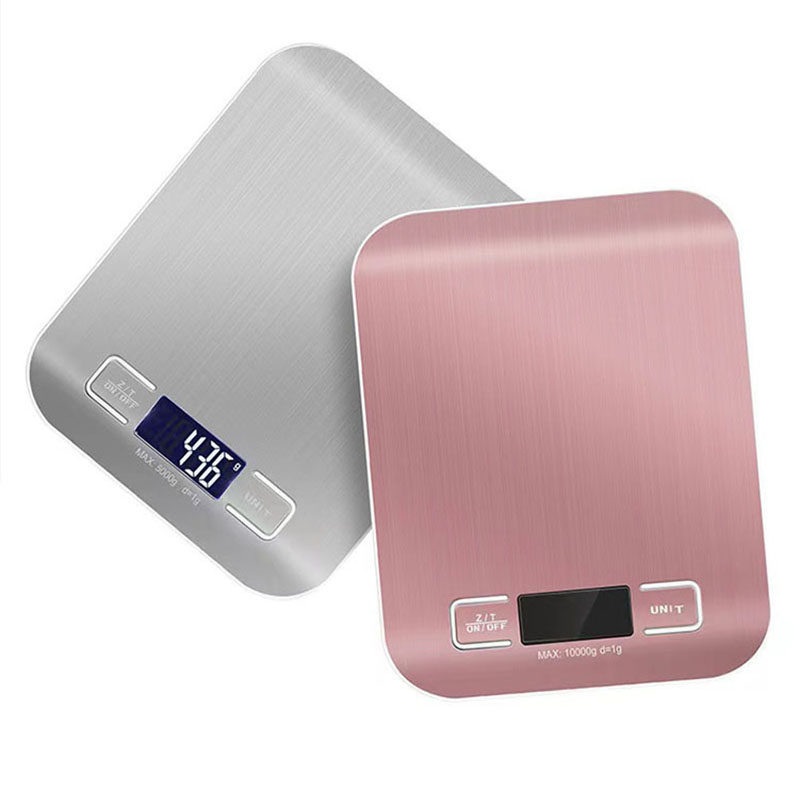 주방전자저울 정밀 커피 베이킹 5kg 스테인리스 LCD 백라이트 주방용 디지털 계량 소형 - 상품 이미지