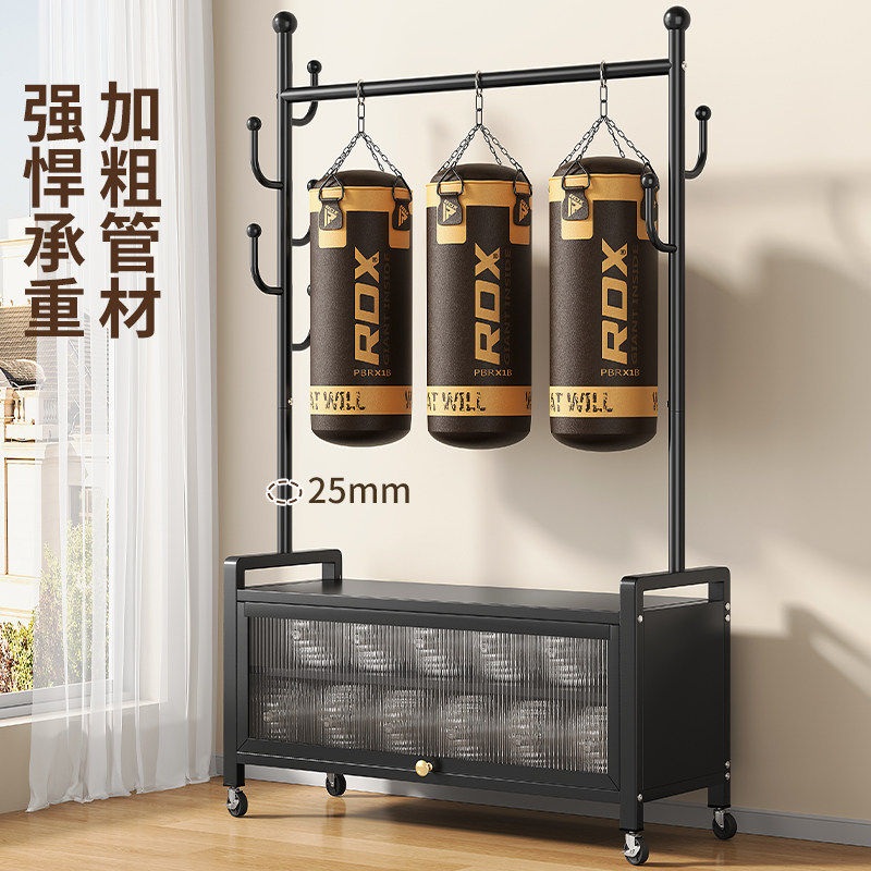 가방걸이 스탠드 옷걸이 현관 코너 조립식 수납재 모자 걸이 시스템 행거 공간 수납대 60cm 클래식 블랙 7구 - 상세 이미지 3