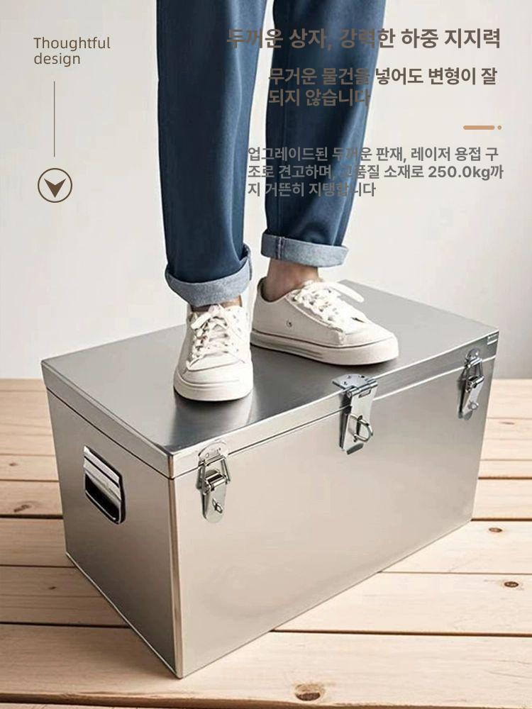 화물차 공구함 스테인리스 아년도금 보관함 자물쇠 상자 방수 포터적재함 차량 대형 - 상세 이미지 5