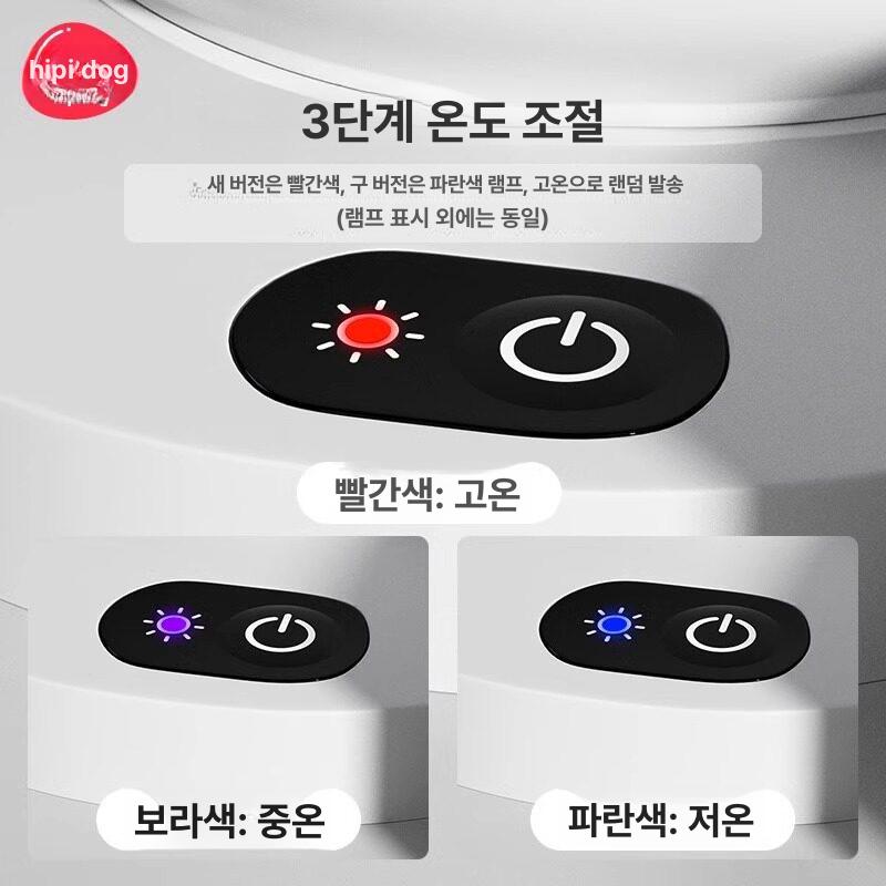고양이 온열 물그릇 400ML 가열 반려동물 집사 자동 380ml 글레이즈드블랙 세라믹 3단 - 상세 이미지 4