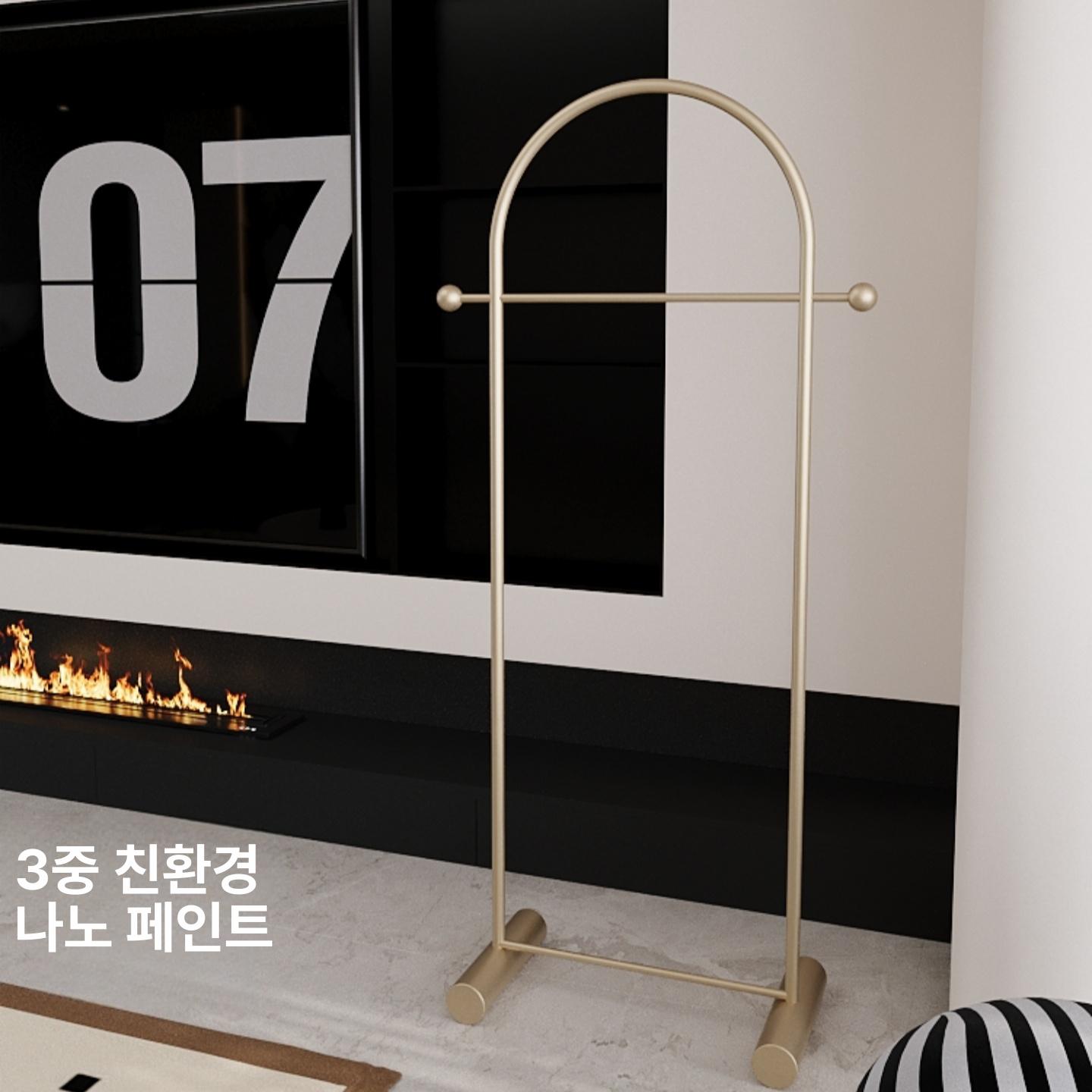 코너옷걸이 매장 골드 컬러 블랙 코너행거 침실 크리스탈골드 100cm - 상세 이미지 5