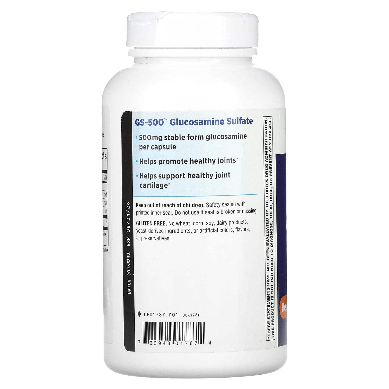 네이쳐스웨이 GS-500 글루코사민 1500mg 240캡슐, 3개 - 상세 이미지 4